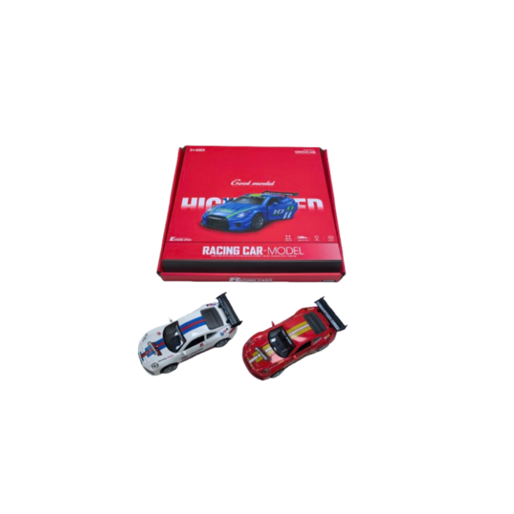 Die-Cast Çek Bırak Işıklı ve Sesli Şeritli Ralli Arabası