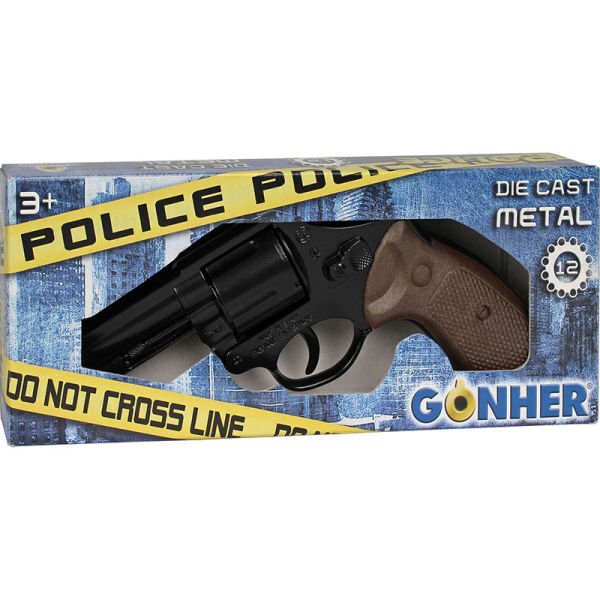 12'li Polis Revolver - Siyah