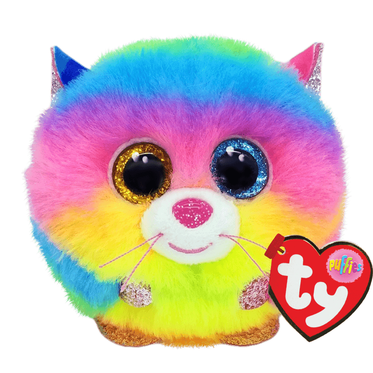 TY Puffies Gizmo Gökkuşağı Kedi 7 cm.