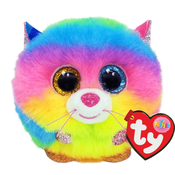 TY Puffies Gizmo Gökkuşağı Kedi 7 cm.