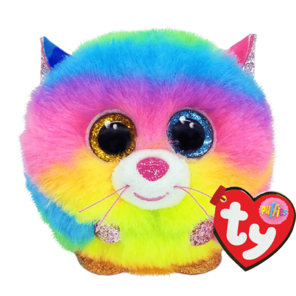 TY Puffies Gizmo Gökkuşağı Kedi 7 cm.