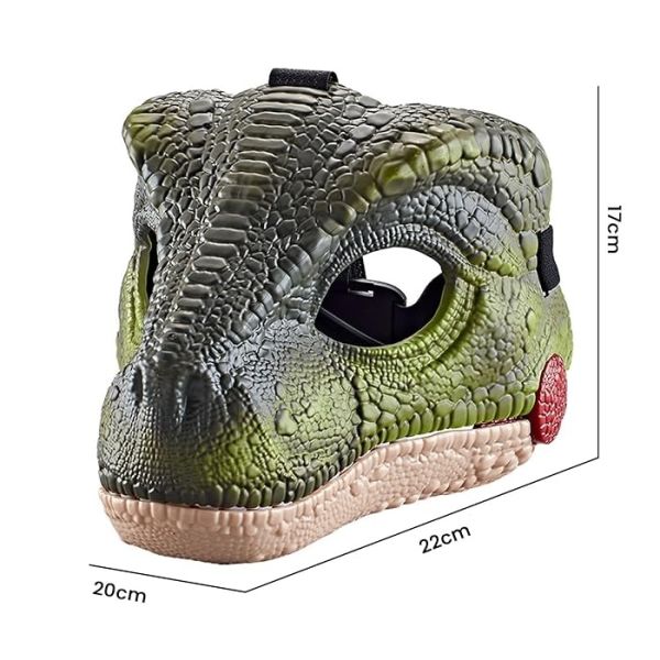 Sesli Velociraptor Maskesi