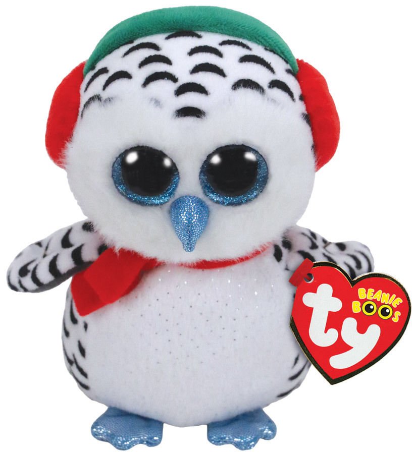 TY Beanie Boos Nester Kar Kıyafetli Baykuş 15 cm.