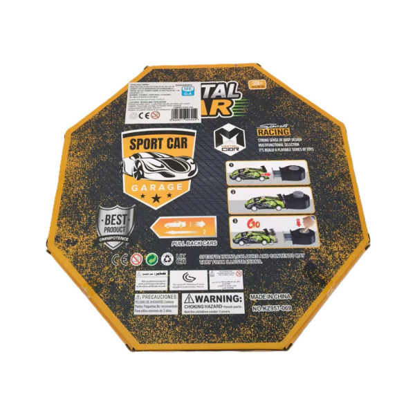 12'li Fırlatmalı Çek Bırak Yarış Arabaları Seti