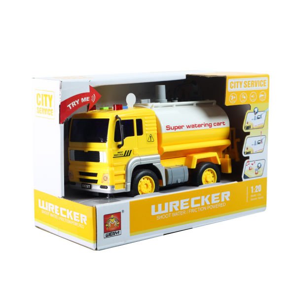 1:20 MUSICAL WATERING CAR YELLOW WY532B