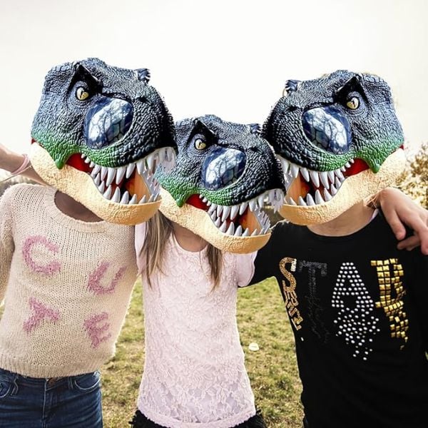 Işıklı ve Sesli T-Rex Maskesi
