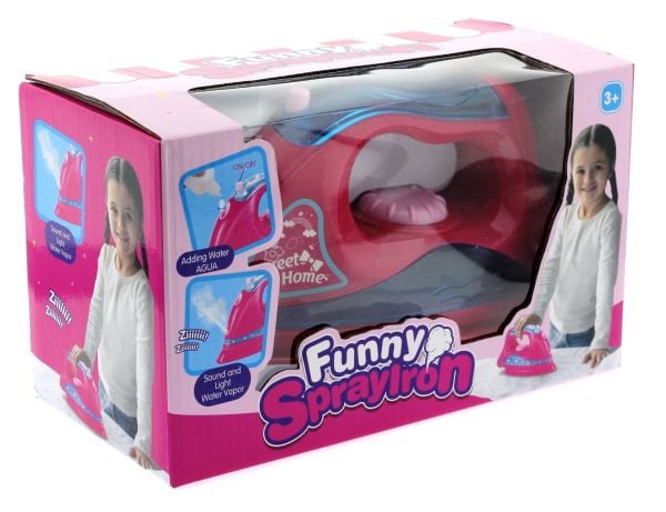 Funny Spray Iron Sesli ve Işıklı Ütü