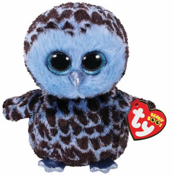 TY Beanie Boos Yago Mavi Baykuş 15 cm.