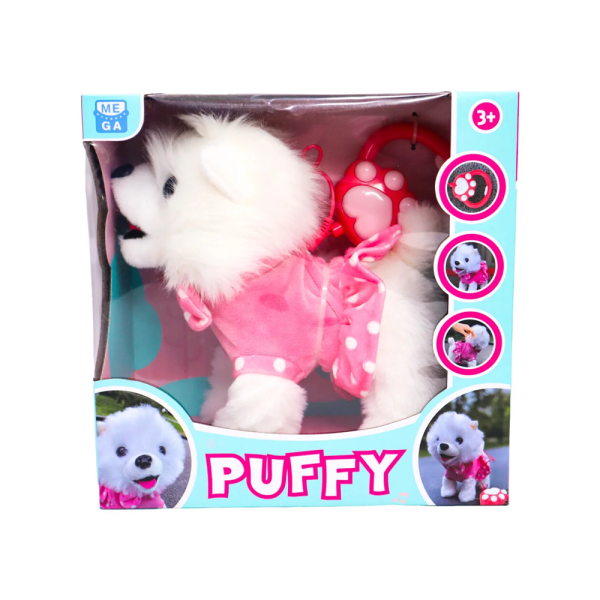 Pilli Sesli Yürüyen Sevimli Köpek Puffy
