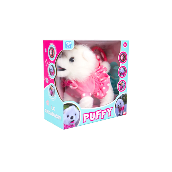 Pilli Sesli Yürüyen Sevimli Köpek Puffy