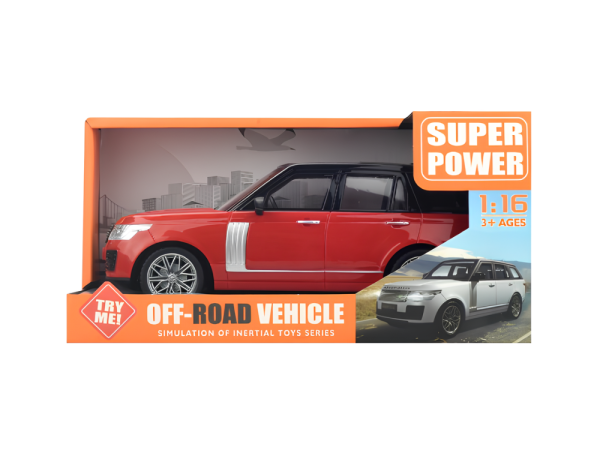 Velocity X Işıklı ve Sesli Araba - Kırmızı