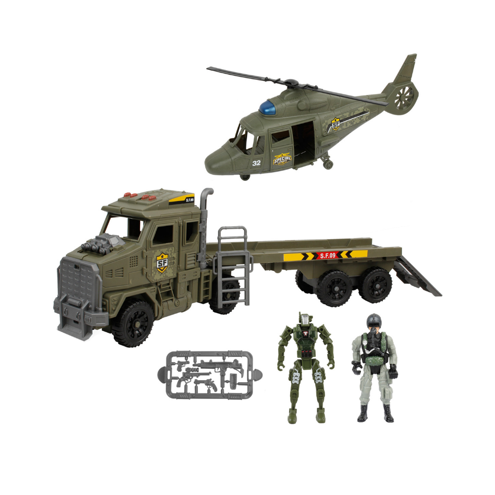 Military Combat Büyük Tır Helipkopter Seti