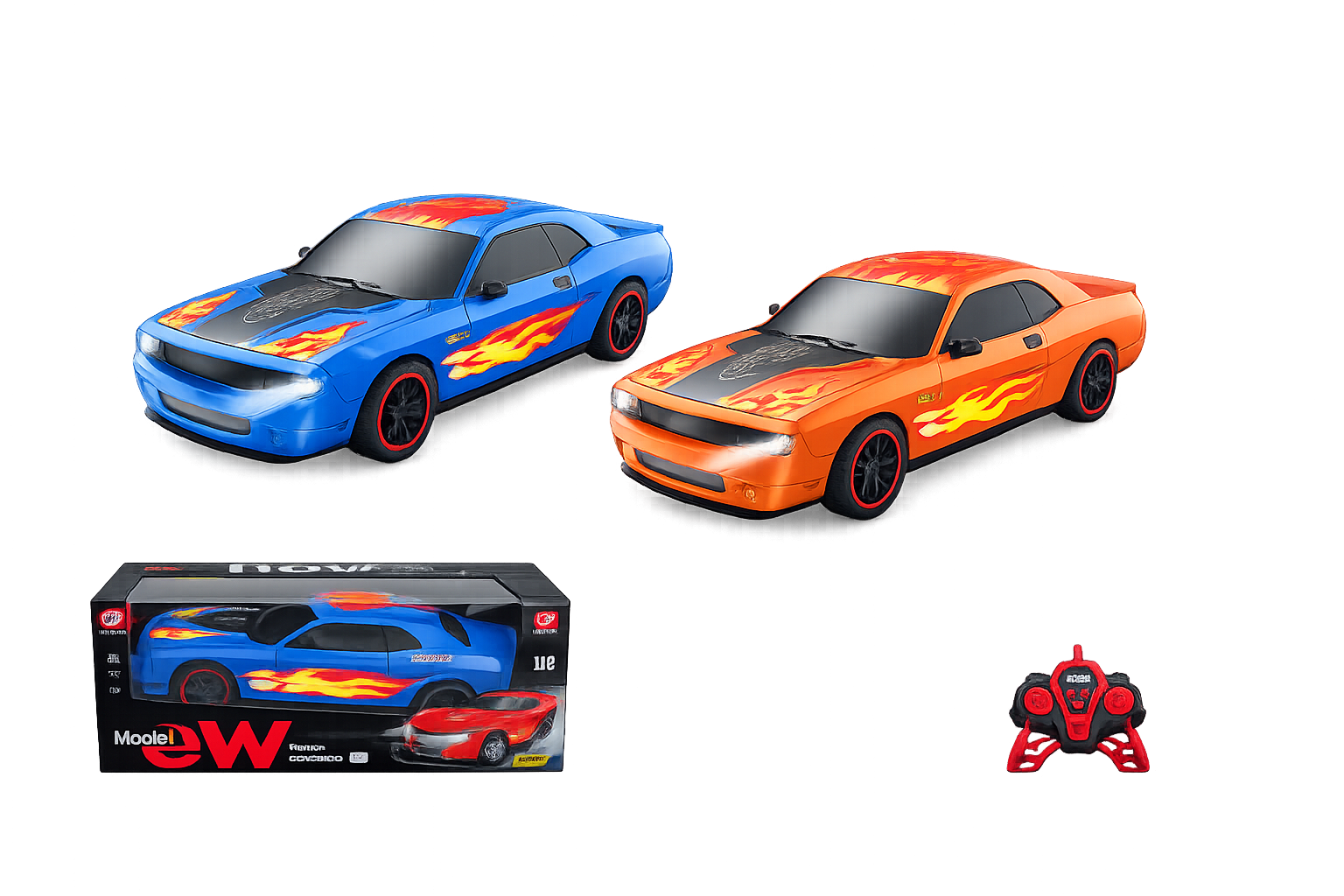 1:10 Dodge Challanger Işıklı Uzaktan Kumandalı Araba