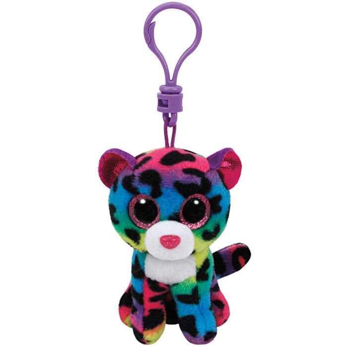 TY Beanie Boos Rengarenk Leopar Dotty Peluş Anahtarlık 12 cm.