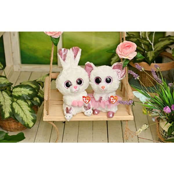 TY Beanie Boos Beyaz Balerin Beyaz Fare Nina Peluş 15 cm.