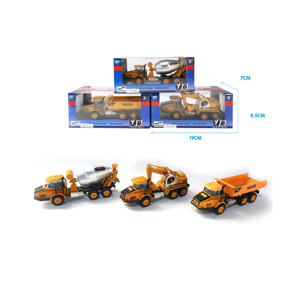 1:64 Die-Cast İnşaat Araçları