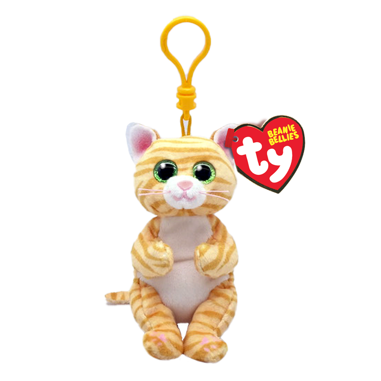 TY Beanie Bellies Sarı Çizgili Kedi Mango Peluş Anahtarlık 12 cm.