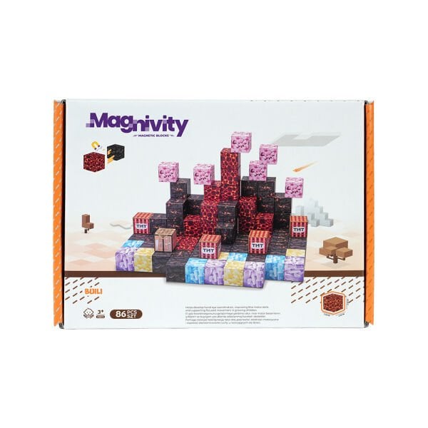 86 Parça Rock Temalı Manyetik Bloklar