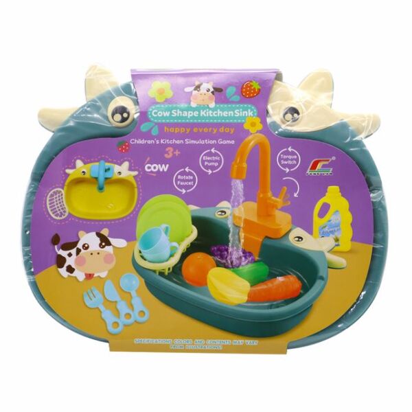 16 Parça İnek Şekilli Mutfak Lavabosu (2 Asorti)