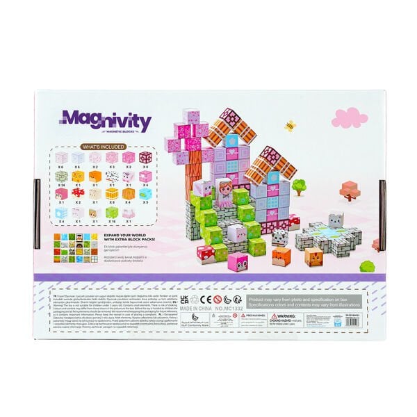 113 Parça Prenses Temalı Manyetik Bloklar