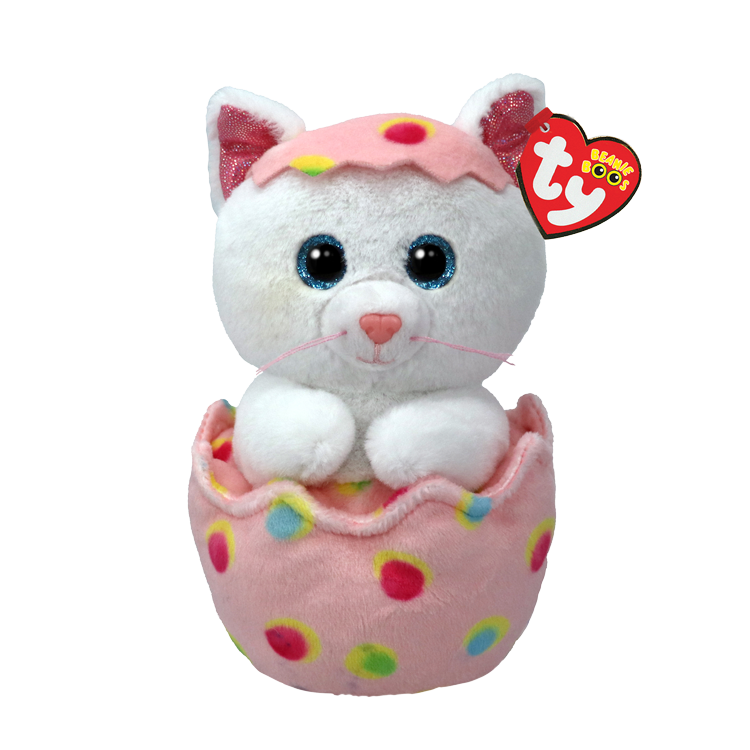 TY Beanie Boos Yumurtadaki Kedi Giggles Peluş 15 cm.
