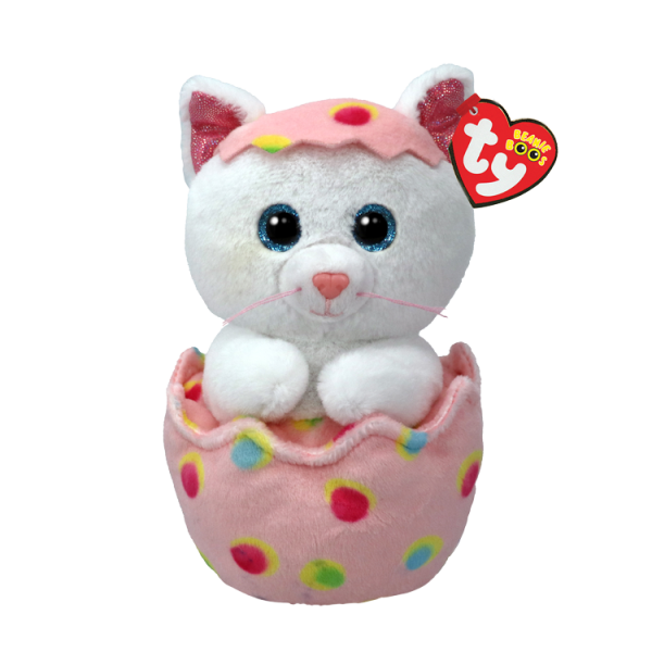 TY Beanie Boos Yumurtadaki Kedi Giggles Peluş 15 cm.