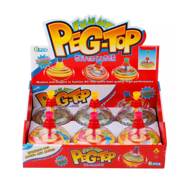 Renkli Peg-Top Topaç