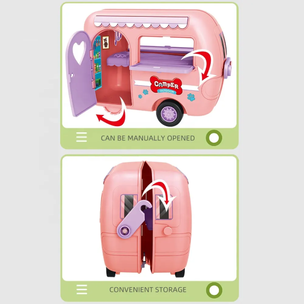 Camper Karavan Macerası - Bebekli ve Evcil Hayvanlı Oyun Seti