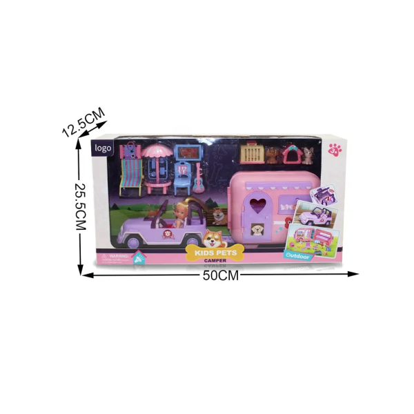 Camper Karavan Macerası - Bebekli ve Evcil Hayvanlı Oyun Seti