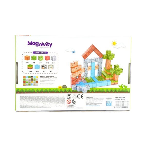 119 Parça Orman Temalı Manyetik Bloklar