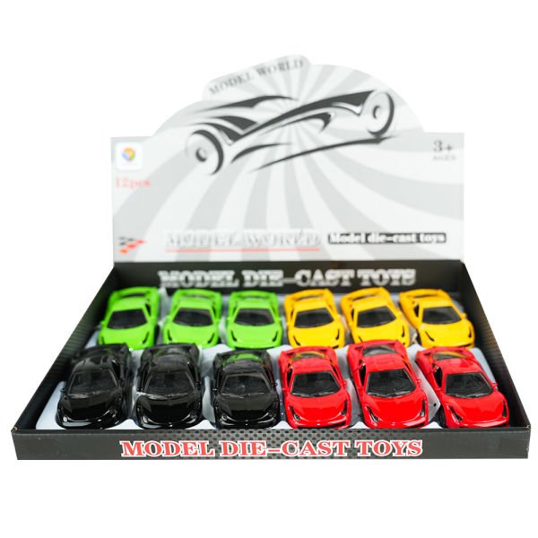 1:32 Die-Cast Sesli ve Işıklı Çek Bırak Spor Araba