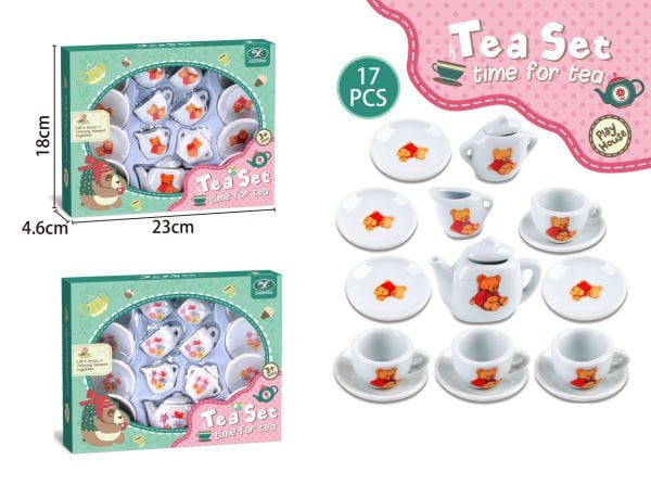 17 Parça Seramik Çay Seti