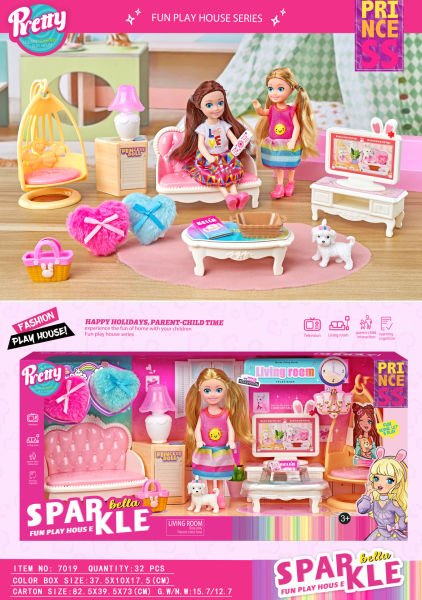 Sparkle Bella Princess Oturma Odası Seti