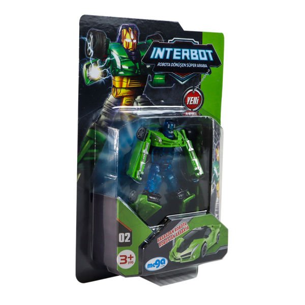 1:64 Robota Dönüşen Araba - Yeşil