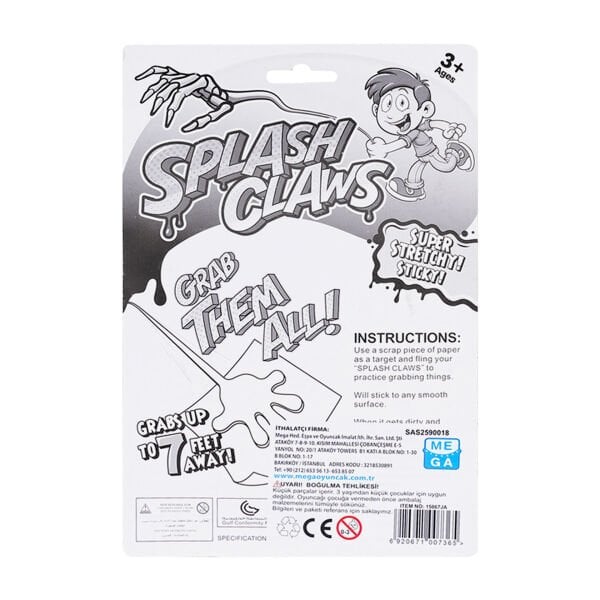 Splash Claws Yapışkan El (4 Asorti)