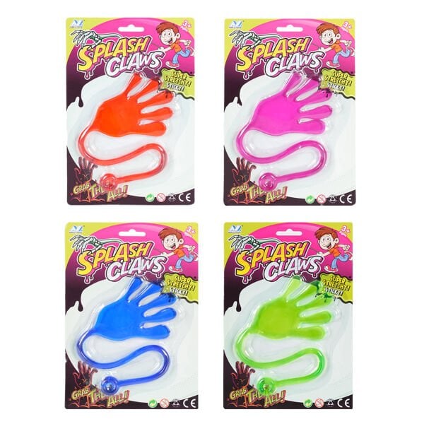 Splash Claws Yapışkan El (4 Asorti)