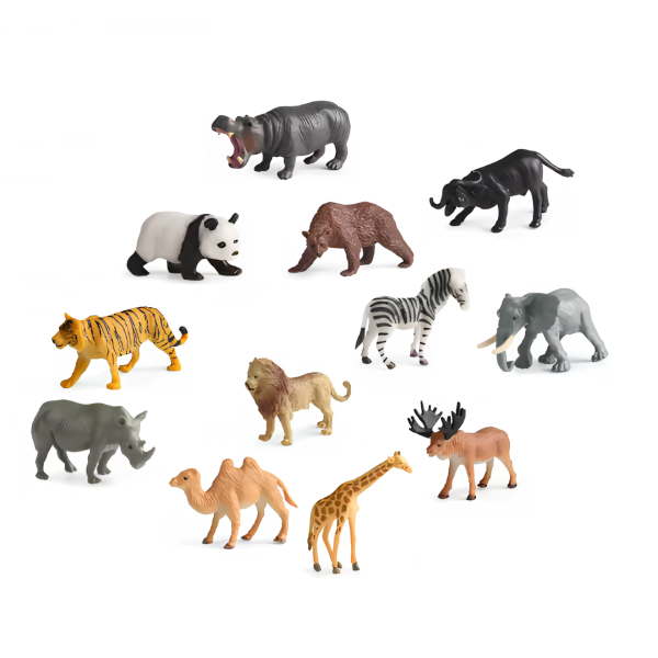 12 Parça Tüp Vahşi Hayvan Seti