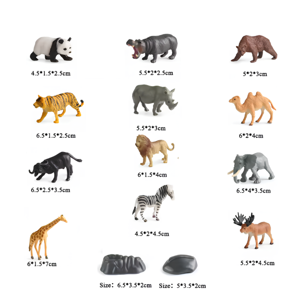 12 Parça Tüp Vahşi Hayvan Seti