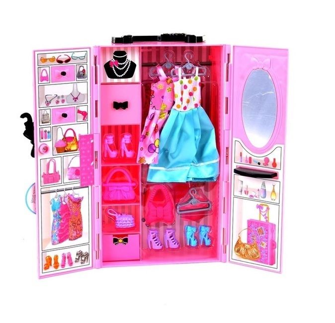 Aksesuarlı Gardırop Güzellik Seti - Pembe