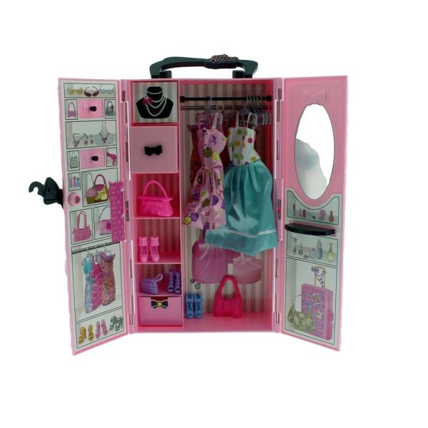 Aksesuarlı Gardırop Güzellik Seti - Pembe