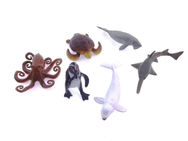 6 Parça Deniz Hayvanları Seti