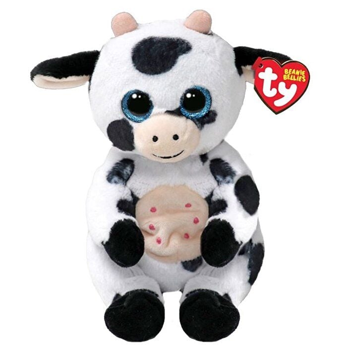 TY Beanie Bellies Siyah Beyaz İnek Herdly Peluş 20 cm.