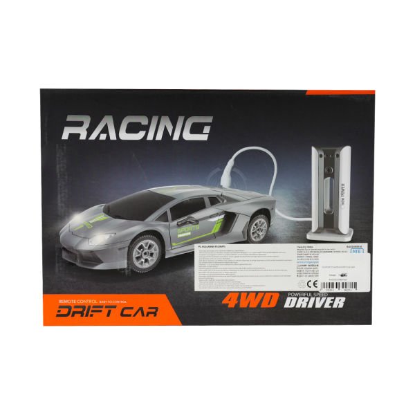 1:24 Uzaktan Kumandalı Sport Drift Car - Gri & Sarı