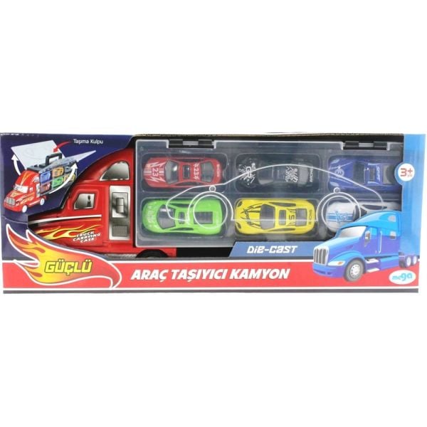 Taşınabilir Die-Cast Metal Araçlı Kamyon