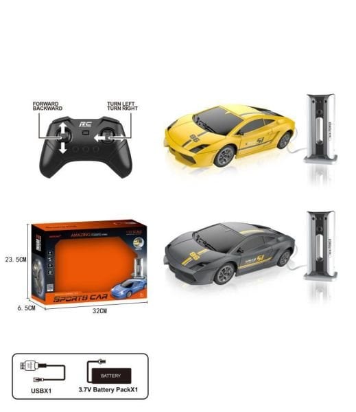1:24 Uzaktan Kumandalı Sports Car - Siyah & Sarı