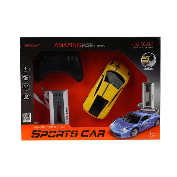 1:24 Uzaktan Kumandalı Sports Car - Siyah & Sarı
