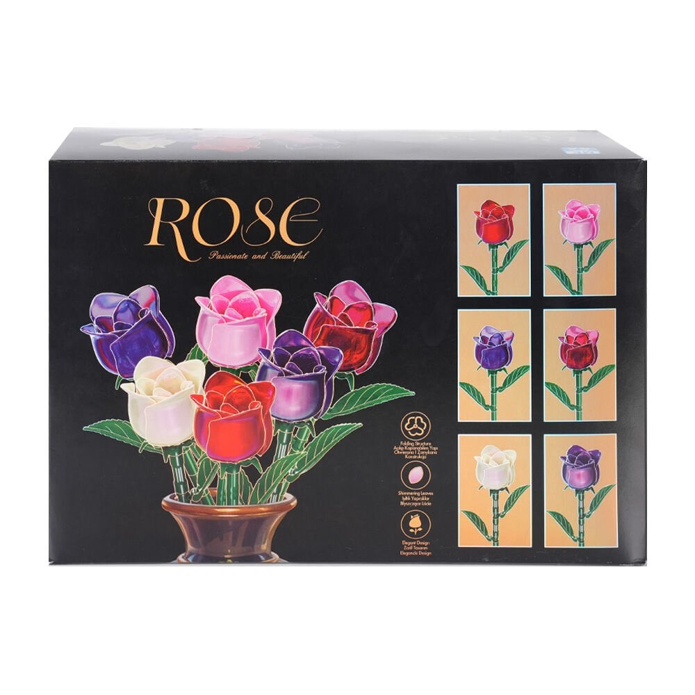 Blok Çiçek Gül (6 Asorti)
