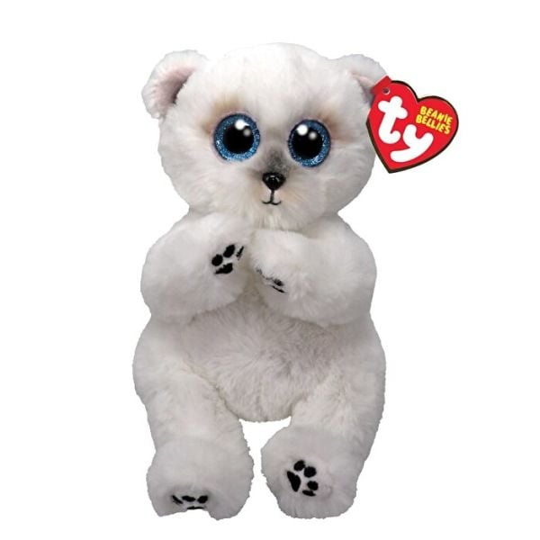 TY Beanie Bellies Beyaz Ayı Wuzzy Peluş 20 cm.