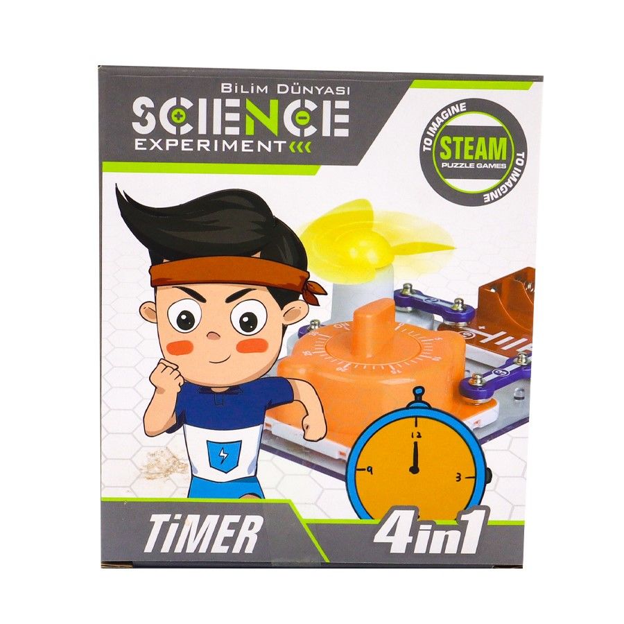 4ü 1 Arada Zamanlayıcı Bilimsel Deney