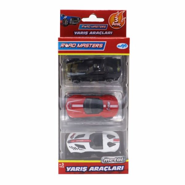 Üçlü Yarış Araçları (2 Asorti)